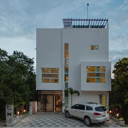Home In Puerto Morelos 5Bd 7Br Roof Toop Pool